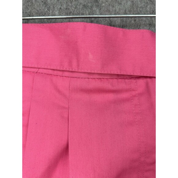 Vintage Izod Club Women's Pink Pleated High Waist Belted Shorts Size 10 - Picture 4 of 12